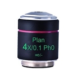 Phase 4x Microscope Objective Lens