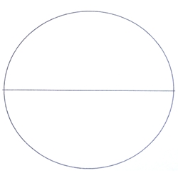 KR805 diametral line reticle