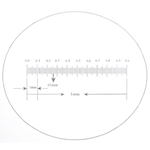 Reflected light KR851 Stage Micrometer 1mm with 100 Divisions