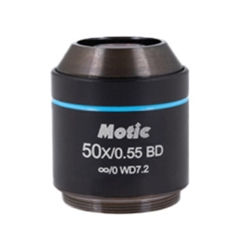 Inverted microscope objective 50x