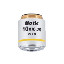 Motic Plan UC Achromat No Cover Glass 10x Objective Lens