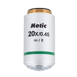 Motic Plan UC Achromat No Cover Glass 20x Objective Lens