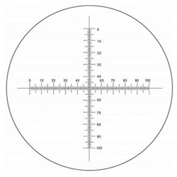 Eyepiece Micrometer, Cross-line with Graduations